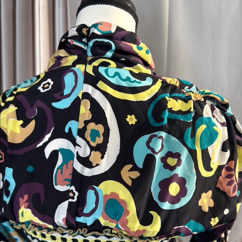 Missoni Vibrant Patterned Dress with Blue and Yellow Accents - Picture 5 of 7